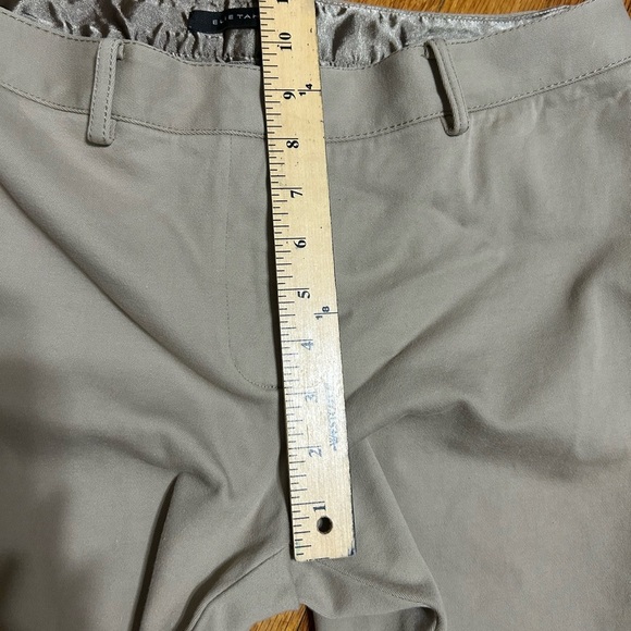 Elie Tahari cotton blend stretch Beige women's dress Career pants size US 12 - Picture 7 of 10